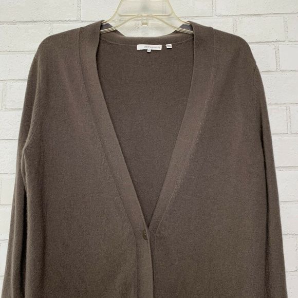 360 Cashmere 100% Cashmere Two tone Cardigan - Picture 3 of 12